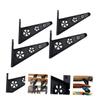 SUPVOX Multi Wall Rack Skateboard Holder Wall Mount Storage Bracket for Snowboards Skateboards and High Strength Display Stand Black view 4