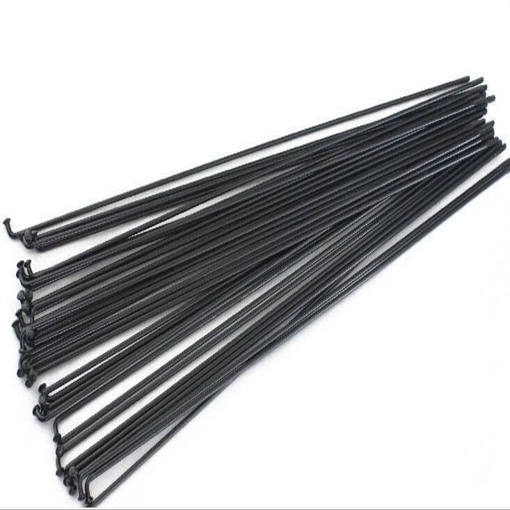 ESSISH Bicycle Spokes 36pcs 14G/14K J Bicycle Steel Spokes Black Color Pls Choose 170-300mm for Mountain Bike 700C Wheels (Color : 282mm)