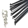 ESSISH Bicycle Spokes 36pcs 14G/14K J Bicycle Steel Spokes Black Color Pls Choose 170-300mm for Mountain Bike 700C Wheels (Color : 282mm) view 2