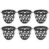 Baluue 6pcs Pool Table Pockets, Heavy Duty Billiard Table Web Net Pocket Billiard Table Pocket for Billiard Clubs and Games Pool Table Pockets Accessory Black