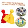 SUPVOX 2sets Professional Soccer Penalty Flag Flag Football Gear Rugby Game Supplies Sports Props Bright Yellow 6pcs*2 view 2