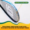 LUNNADE Carbon Squash Racket, Lightweight Tear Drop Squash Racquet with Ball Overgrip Damper and Bag view 2