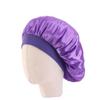 Angoily 3sets Soft Satin Kids Sleep Cap Elastic Night Headwear Wide-brimmed for Full Head 5pcs*3 view 3