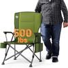 TIMBER RIDGE Oversized Folding Camping Chair High Back Heavy Duty for Adults Support up to 500lbs with Cup Holder, Side Pocket Cooler Bag view 1