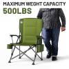 TIMBER RIDGE Oversized Folding Camping Chair High Back Heavy Duty for Adults Support up to 500lbs with Cup Holder, Side Pocket Cooler Bag view 4