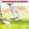 MAZEL Women's Golf Gloves One Pair Open-Finger Design,Breathable Hot Wet Weather Sweat-Absorbing,Fit Size S M L XL (White, Small) view 4