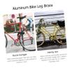 SUPVOX Adjustable Folding Bike Leg Support Stand Foot Brace for Mountain and Road Easy Installation Non- Base view 4
