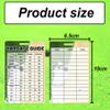 2pcs Golfers Quick Reference Distance Card Golf Club Range Estimation Cheat Sheet Card Golf Club Distance Golf Yardage Guide for Seasoned Golfers, Average, Beginners view 2