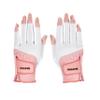 MAZEL Women's Golf Gloves One Pair Open-Finger Design,Breathable Hot Wet Weather Sweat-Absorbing,Fit Size S M L XL (Pink, Large) view 1