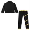 Aislor Girls Kids Ice Skating Suit Figure Skating Jacket Outerwear with Practice Leggings Ice Skating Pants Training Costume Type A Gold 8 Years view 2