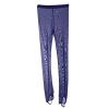 LIUHUO Ice Skating Tights Girls Mesh Breathable Compression Roller Skating Leggings Figure Skating Leggings Navy, Small view 1