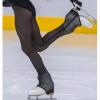 LIUHUO Ice Skating Tights Girls Mesh Breathable Compression Roller Skating Leggings Figure Skating Leggings Navy, Small view 3