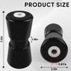 Boat Trailer Roller 8",Keel Rollers for Boat Trailer,Heavy Duty Rubber Bow Roller Boat Trailer Accessories Replacement Boat Trailer Parts Fits 5/8" Shaft (Black) view 2