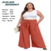 Womens High Waist Wide Leg Pants Elastic Waist Flowy Palazzo Lounge Pants Loose Trousers with Pockets view 4