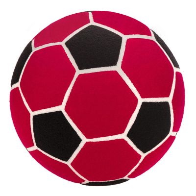 Linkidea Soccer Ball Size 4 for Indoor, Soft Soccer Ball for Inside House, Fun Soccer Gift for Kids with Pump (Black & Red), GOL1-07