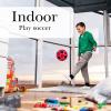 Linkidea Soccer Ball Size 4 for Indoor, Soft Soccer Ball for Inside House, Fun Soccer Gift for Kids with Pump (Black & Red), GOL1-07 view 3