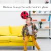 Linkidea Soccer Ball Size 4 for Indoor, Soft Soccer Ball for Inside House, Fun Soccer Gift for Kids with Pump (Black & Red), GOL1-07 view 4