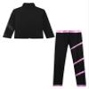 Aislor Girls Kids Ice Skating Suit with Practice Leggings & Jacket - Figure Skating Training Costume Type A Pink 8 Years view 2