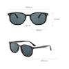 ICARA 3 Pack Sunglasses for women men Classic Retro UV400 Glasses Trendy Sun Glasses UV400 Protection (3 pack of black+blue+tea) view 3