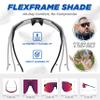 AEROX Running Sunglasses and Sports Glasses for Men and Women - Shades for Cycling and Baseball view 4