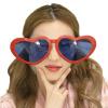 ljhnba Women Selfie Props Sunglasses Novelty Eyeglasses Oversized Heart Sunglasses Adult Cool Funny Props Glasses Photo Eyewear Over