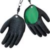2Pcs Fishing Gloves For Men With Magnet Release - Professional Anti-Slip Catch Fish Gloves,Puncture Proof Fishing Glove For Handling,Catching,Cleaning,Hunting,Fisherman Fishing Accessories (Medium) view 1