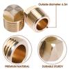 Nayciiy Boat Plug 1/2 Inch NPT Brass Boat Drain Plugs Thread Boat Garboard Drain Plug Fits for Most Boat Hulls view 3