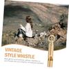 BESPORTBLE 4pcs Retro Brass Whistle Keychain for Outdoor Survival Referee Whistle Compact Design for Hiking Camping Sports and Emergency Situations view 3