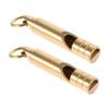 BESPORTBLE 4pcs Retro Brass Whistle Keychain for Outdoor Survival Referee Whistle Compact Design for Hiking Camping Sports and Emergency Situations view 4