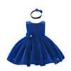 Big Bowknot Princess Dress Birthday Easter Flower Girl Dress 6M 12M Blue 70 view 1