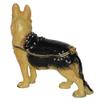 LiuliuBull German Shepherd Dog Trinket Box, Keepsake Box, Jewelry Container, Dog Figurine, Sculpture Gift view 3