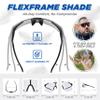 AEROX Photochromic Running Sunglasses and Sports Glasses for Men and Women - Shades for Cycling and Baseball view 3