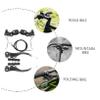 Yardwe 1set Mountain Bike Brake Calipers Set Lightweight Replacement Kit Pads Cables and Half-Aluminum Levers for Front and Rear Braking Systems view 2