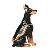 LiuliuBull Miniature Sculpture of Doberman Dog, Bejeweled Trinket, Keepsake Box, Pet Lover Collection, Birthday Gift view 3