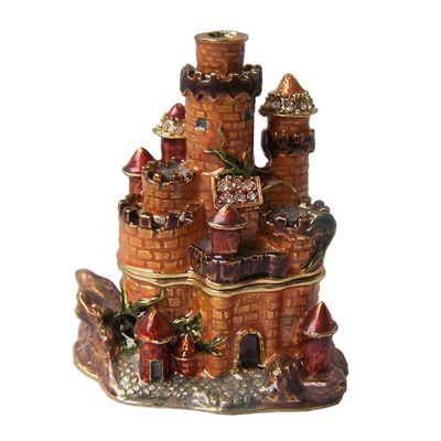 Lighthouse Trinket Jewelry Box, Metal Ornament, Christmas Decor, Gifts
