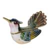 LiuliuBull Hummingbird Trinket Box, Metal Alloy Jewelry Container, Bird Figurines Gift for Her view 2