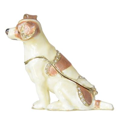 LiuliuBull Terrier Dog Trinket Box, Jewelry Container, Birthday Gift Present