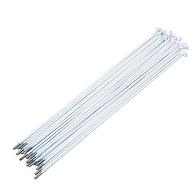 Bicycle Spokes 36pcs Mountain Bike Steel 14G Spokes Black Colour High Strength Bicycle Spokes 186/233/235mm Suitable for 20 inch/24 inch wheels for Mountain Bike 700C Wheels ( Color : 186mm white )