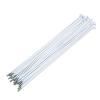 Bicycle Spokes 36pcs Mountain Bike Steel 14G Spokes Black Colour High Strength Bicycle Spokes 186/233/235mm Suitable for 20 inch/24 inch wheels for Mountain Bike 700C Wheels ( Color : 186mm white ) view 1