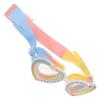 Yardwe Boys and Girls Swim Goggles Heart Shape Frame Fog Design Lightweight and Portable for Boy Girl Aged Stylish Candy Colors view 1