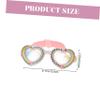 Yardwe Boys and Girls Swim Goggles Heart Shape Frame Fog Design Lightweight and Portable for Boy Girl Aged Stylish Candy Colors view 4
