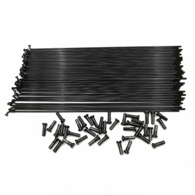 ESSISH Bicycle Spokes 14 G 2.0 Mm Diameter Spokes Cylinder Black Color J-Bend Mountain Bike Spokes Cycling Road Bicycle Spokes for Bicycle Wheels for Mountain Bike 700C Wheels (Color : 276mm)