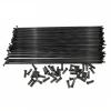 ESSISH Bicycle Spokes 14 G 2.0 Mm Diameter Spokes Cylinder Black Color J-Bend Mountain Bike Spokes Cycling Road Bicycle Spokes for Bicycle Wheels for Mountain Bike 700C Wheels (Color : 276mm) view 1