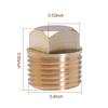 Nayciiy Boat Plug 1/2 Inch NPT Brass Boat Drain Plugs Thread Boat Garboard Drain Plug Fits for Most Boat Hulls view 2