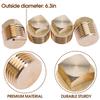 Nayciiy Boat Plug 1/2 Inch NPT Brass Boat Drain Plugs Thread Boat Garboard Drain Plug Fits for Most Boat Hulls view 3