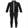 Aislor Girls Kids Ice Skating Suit Figure Skating Jacket Outerwear with Practice Leggings Ice Skating Pants Training Costume # Black-1 10 Years view 3