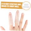 SOESFOUFU 5pairs Soft and Breathable Toe Protectors Elastic Friction Sleeves for Comfortable Walking Suitable for Everyday Use and Sports Activities view 4