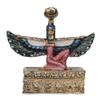 LiuliuBull Egyptian Goddess Winged Isis Statue Golden Trinket Jewelry Box Figurine Miniature Birthday Gifts Ring Container