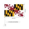 axxor Maryland Flag 12x18 Inch, Red, White, and Blue, Polyester, Rectangular, Unisex, Independence Day view 4