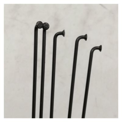 ESSISH Bicycle Spokes 32 Pieces A Lot Bike Spokes Black Color Diameter 1.8mm J-Bend Cycling Bicycle Wheel Spokes with Brass Caps for Mountain Bike 700C Wheels (Color : 248mm)